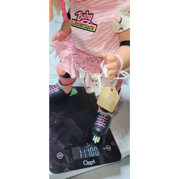 15" 1991 Vintage Mattel's Sweet & Sassy Retro Baby Rollerblade Doll~ She Works! - Picture 9 of 9
